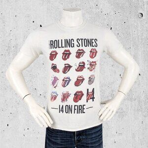 2014 Rolling Stones Concert Australia Tour T Shirt Size Medium Tee (FLAWED)